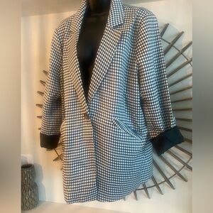 Houndstooth blazer XL